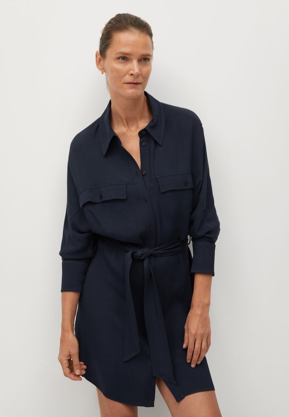 Mango Robe Bleu Marine Pasteurinstituteindia Com