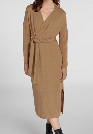 Oui, Robe pull - camel