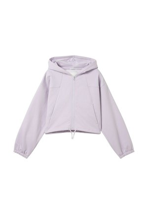 CROPPED - Tröja med dragkedja - cool lilac