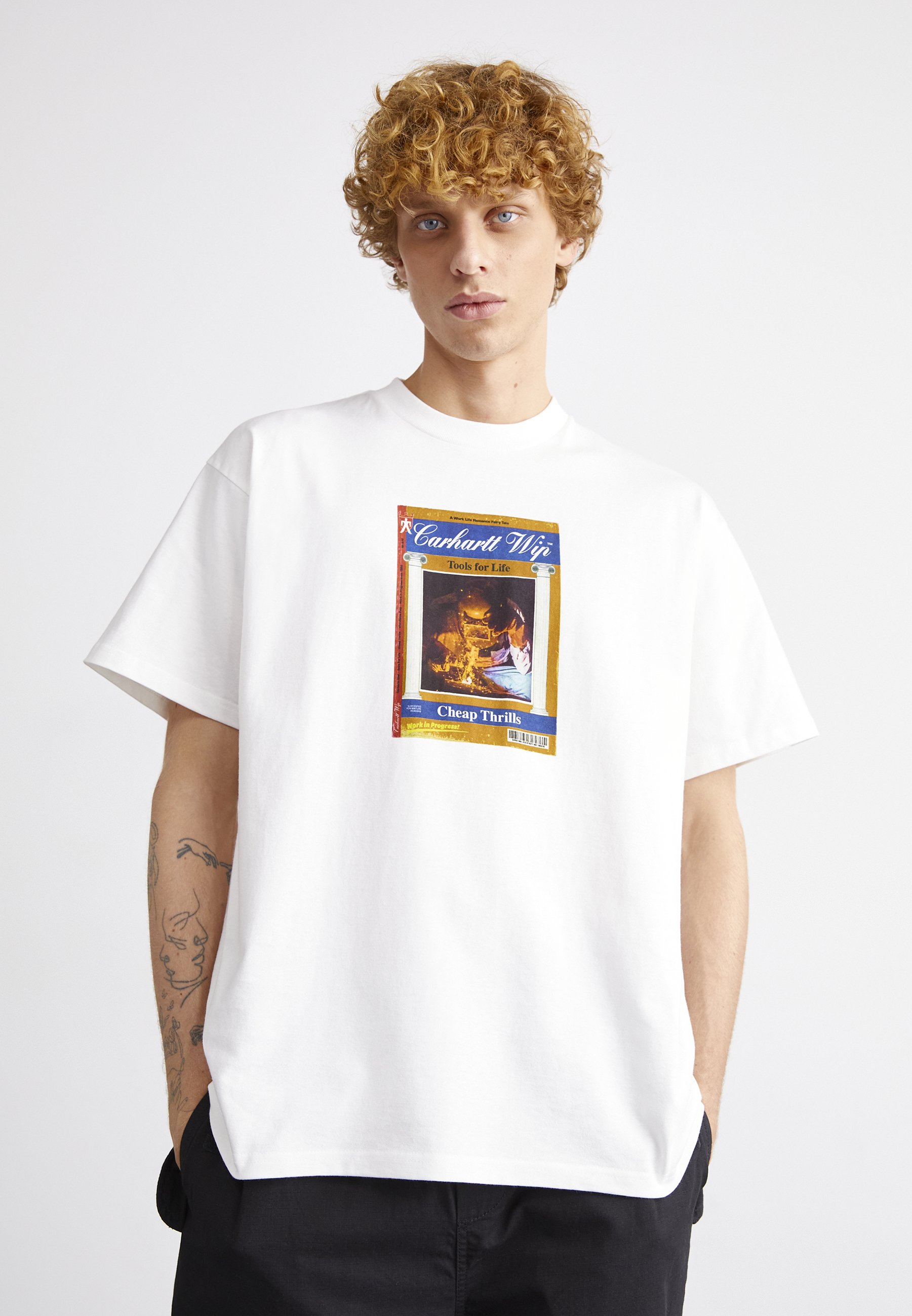 Carhartt WIP CHEAP THRILLS Camiseta estampada white/blanco