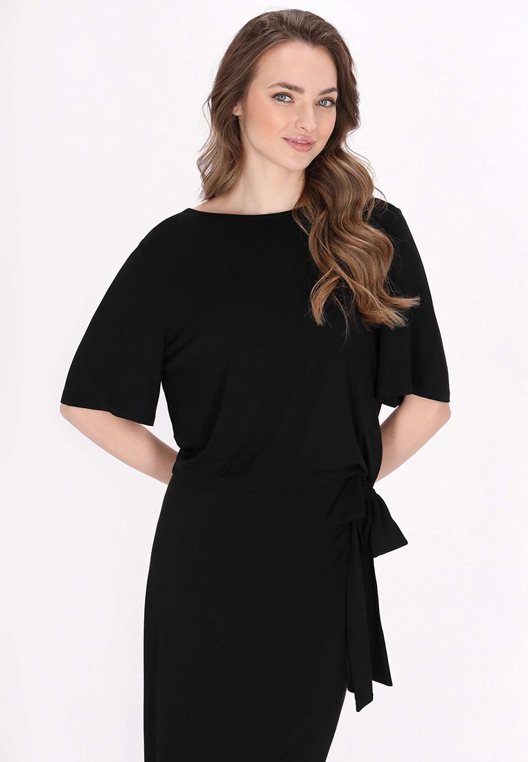 dreimaster T-shirt basic zwart