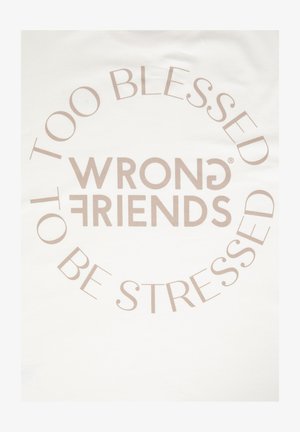 Wrong Friends SAFI - Camiseta estampada - white