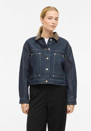 VILOVA GEKNÖPFTE - Teksajakk - dark blue denim