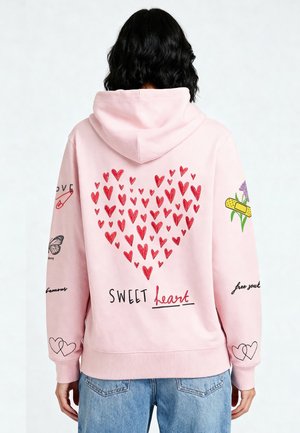 TATTOOSWEET  EMBROIDERY - Zip-up sweatshirt - pink