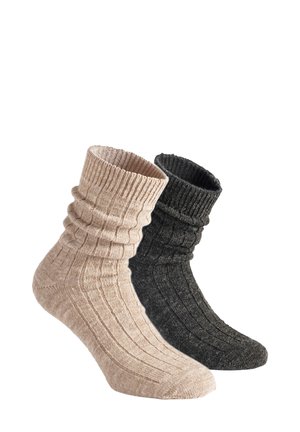 PACK 2 PAIRS - Calcetines - mix beige/black