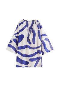 Next KAFTAN COVER-UP - REGULAR FIT - Freizeitkleid - white blue