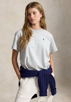 Polo Ralph Lauren LOGO COTTON JERSEY TEE - Μπλουζάκι με στάμπα - grey ash heather
