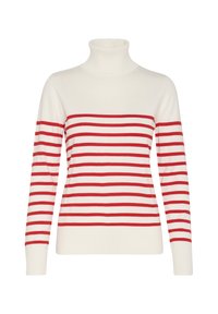MILA ROLLNECK - Vesta - ice and f scarlet stripe