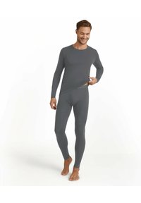 FALKE DAILY CLIMAWOOL LONG - Unterhose lang - dark grey -heather (3278)