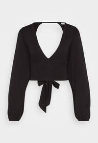 CRISSY BACKLESS - Top s dlouhým rukávem - black