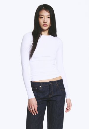 Weekday Maglietta a manica lunga - white