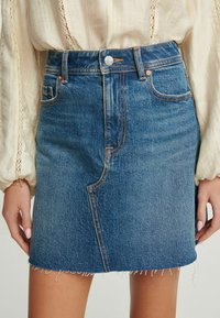 Next REGULAR FIT - A-vonalú szoknya - mid blue
