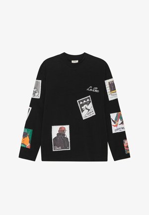 Les Deux, STAMP - T-shirt à manches longues - black