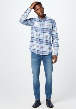 DE CUADROS - Camisa - azul
