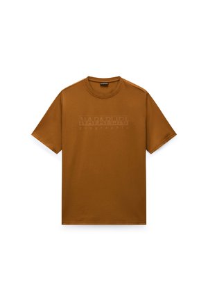 Napapijri, BOLLO BLACK BEAUTY - T-Shirt print - ochre