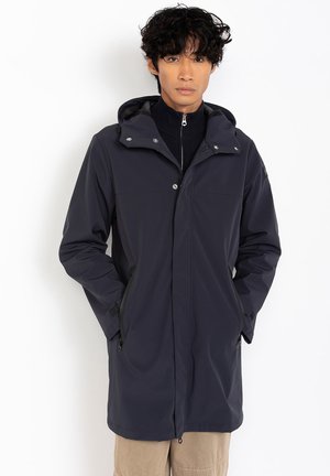 LONG URBAN HOODED - Wintermantel - marine foncé