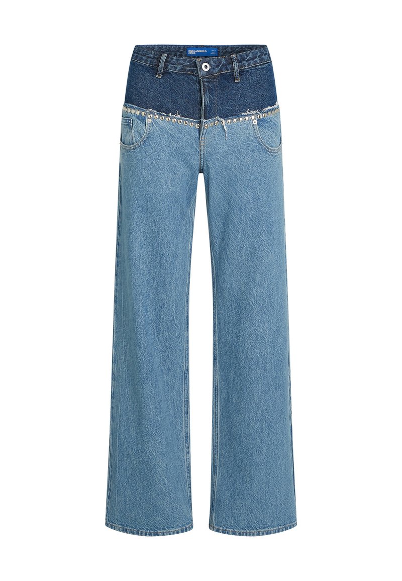 Karl Lagerfeld Jeans COLORBLOCK RELAXED - Relaxed fit jeans - mid blue ...