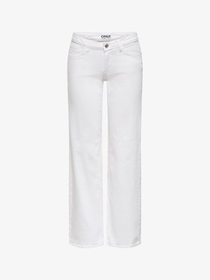 ONLY JEANS MIT WEITEM BEIN ONLJULLES NIEDRIGE TAILLE JEANS - Straight leg jeans - white denim