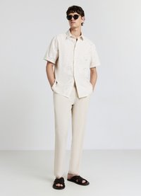 Calliope CON RICAMI - Hemd - beige chiaro