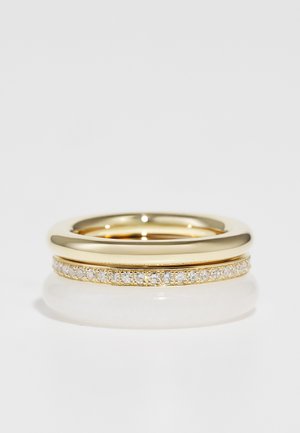 By Pariah SLIM CLASSIC STACK 3 PACK - Ring - white/gold-coloured