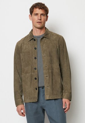 Marc O'Polo Leather jacket - coffee beans