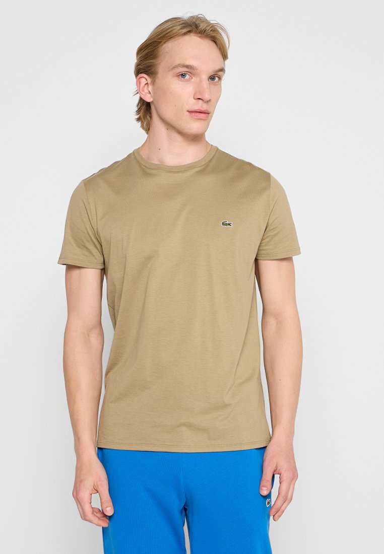 Lacoste T-shirt basic zandkleur