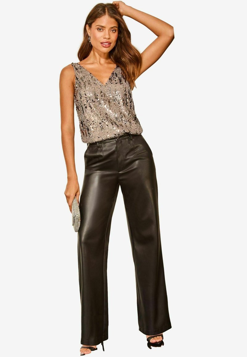 Lipsy SEQUIN - REGULAR FIT - Toppi - silver