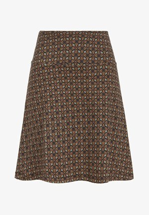 BORDER QUINTO - A-lijn rok - wood yellow