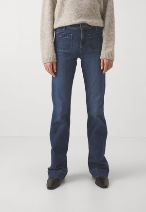 Flared Jeans - blue denim