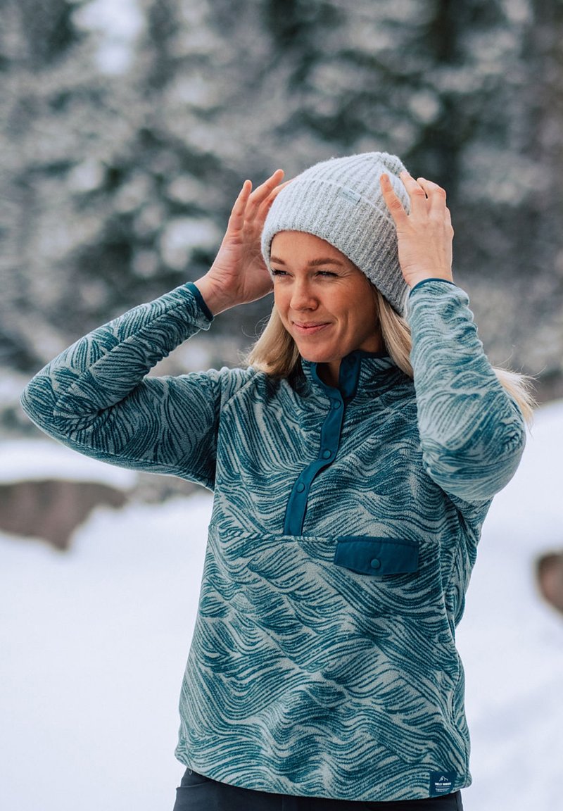 Helly Hansen MARIDALEN Felpa in pile cactus wave aop/turchese