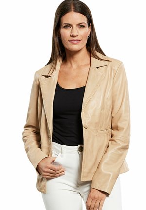 Lederjacken24, KYLIE - Lederjacke - beige sand