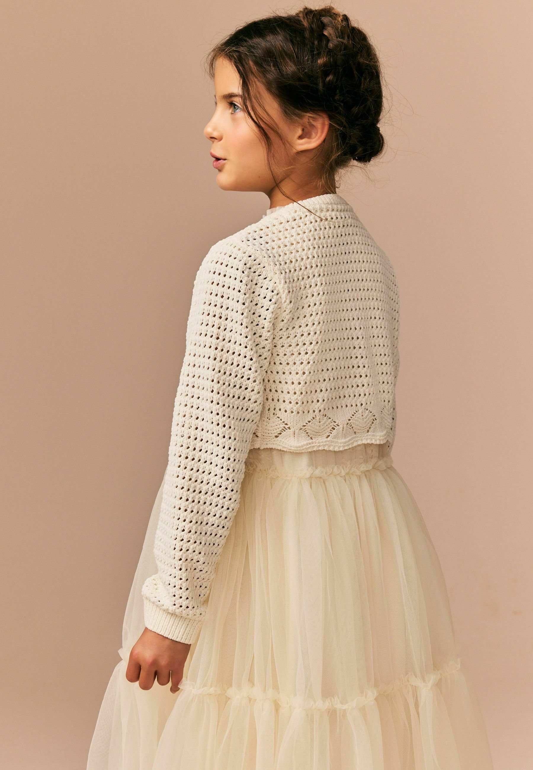 【完売品】nuyuh tulle knit cardigan (ivory) Next REGULAR FIT - Cardigan - ecru/beige - Zalando