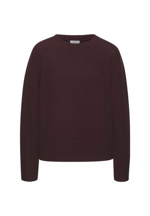 Strickpullover - burgunder