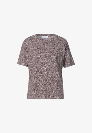 Street One Studio, T-SHIRT MIT RUNDHALS UND LEO-MUSTER - T-shirt print - vanilla sand