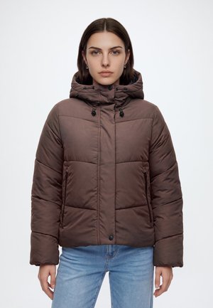 ONLY, ONLMAGGI SHORT PUFFER - Зимно яке - chocolate brown