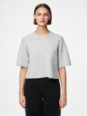 Pieces PCSILLY - Basic T-shirt - light grey melange