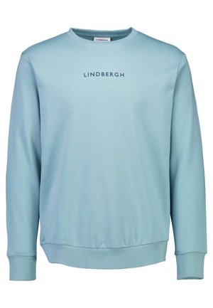 LOGO CHEST PRINT O-NECK - Felpa - lt iron blue