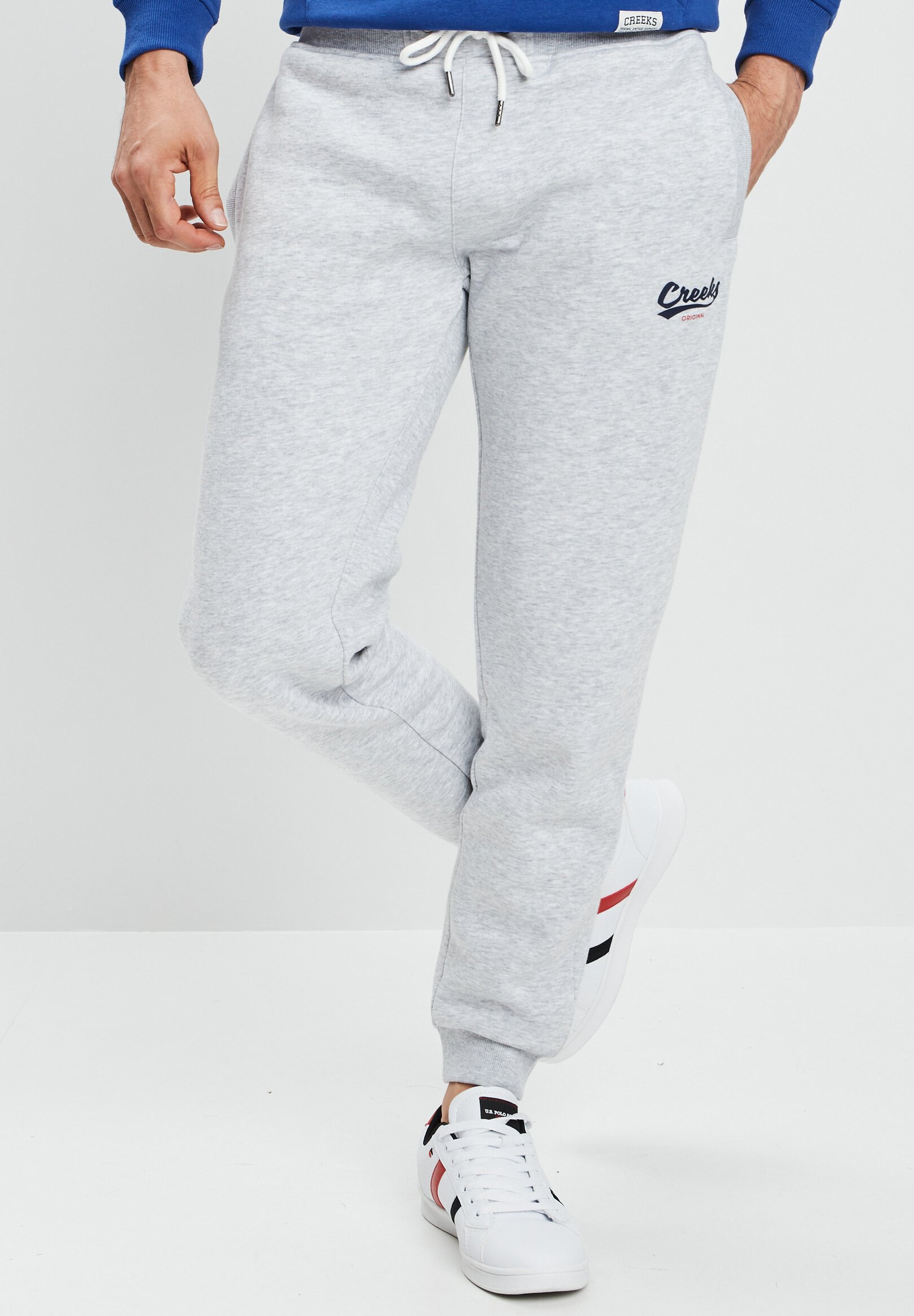 Ensemble gris sweat et pantalon maille bébé garçon