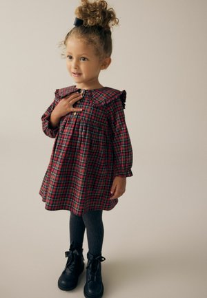 Next LONG SLEEVE REGULAR FIT - Denní šaty - red tartan