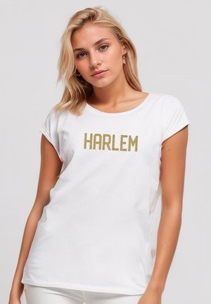 HARLEM - Print T-shirt - white