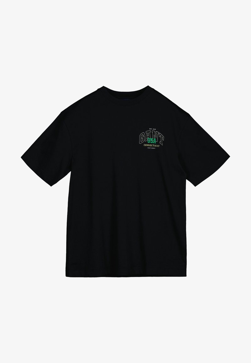 GANT Camiseta estampada - black