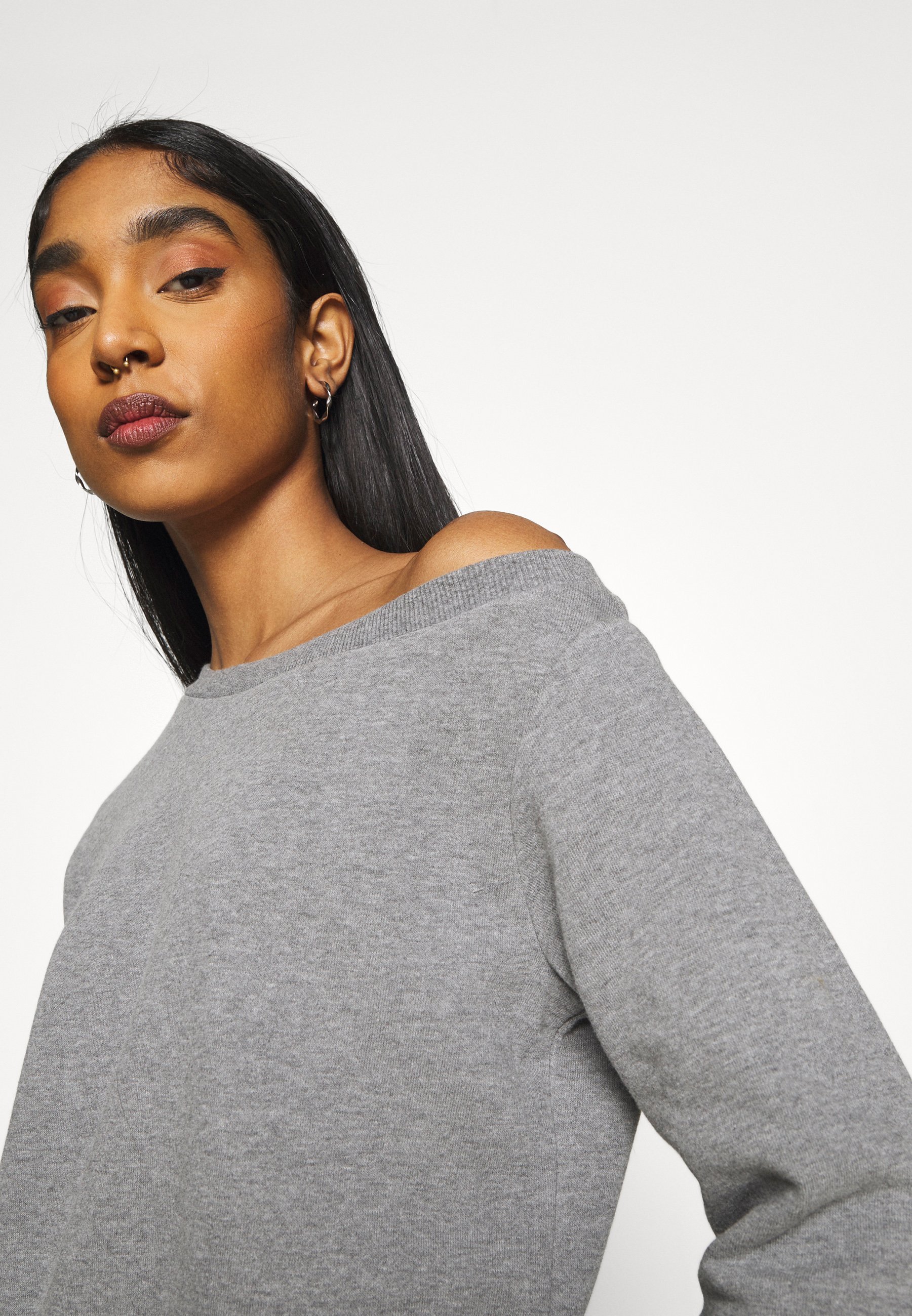 Women Off Shoulder Sweat & Jogger Set - Sweatshirt Women Off Shoulder Sweat & Jogger Set - Sweatshirt
