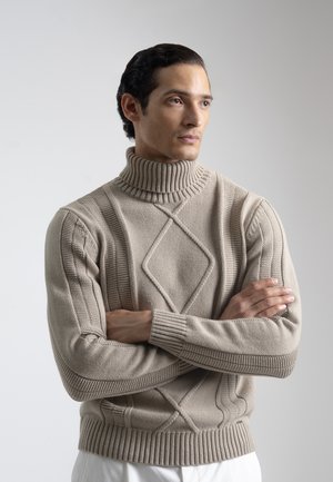 ARAN CUELLO ALTO - Jersey de punto - arena