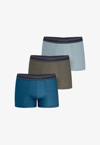 Sélectionné, bleu canard-kaki-amande