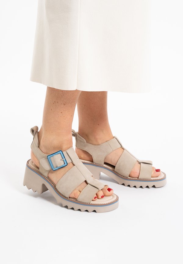 Plateausandalette - sand