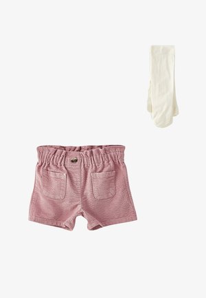BASIC VELVET AND PANTYHOSE 2 PACK - Shorts - pink