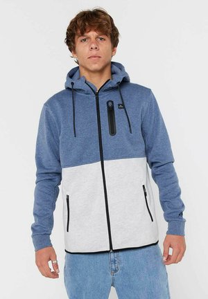 ANTI SERIES DEPARTED - Zip-up sweatshirt - navy grey