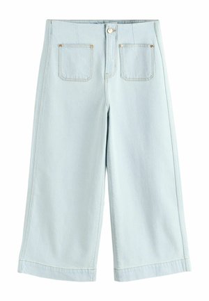 Next, REGULAR FIT - PATCH POCKET CROPPED WIDE LEG JEANS . - Wide Leg - bleach blue