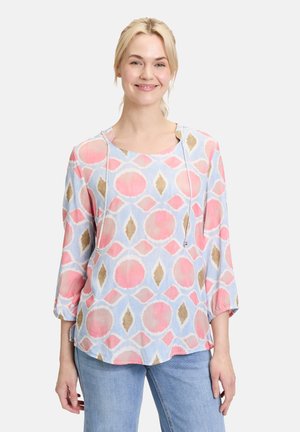 MIT SCHNÜRUNG - Bluse - rosé blue