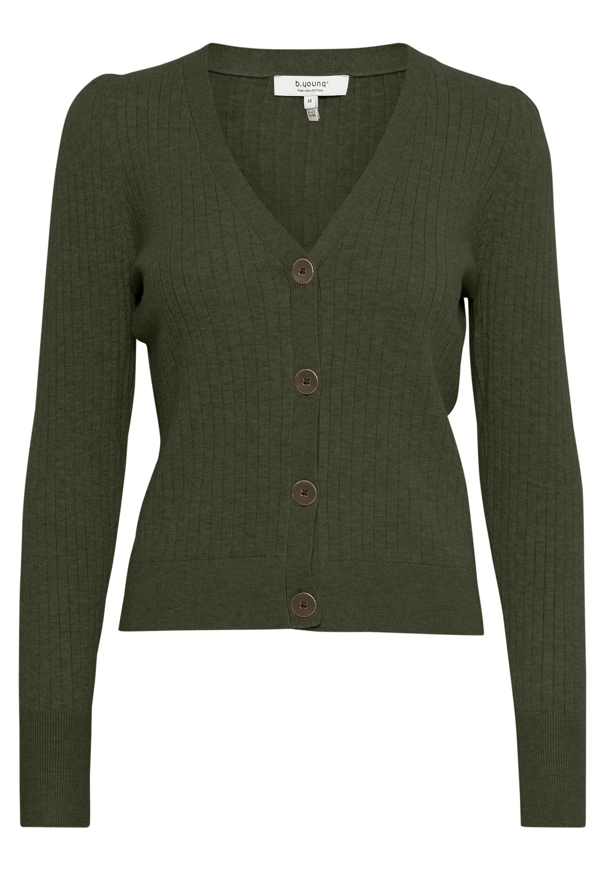 b.young BYNAKTA - Cardigan - deep depths melange/grigio